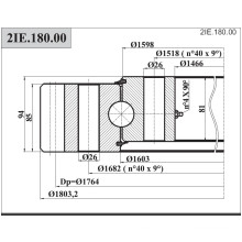 Roulements à rotule Sirca Single Row Sleeding Ring (2IE 180.00)